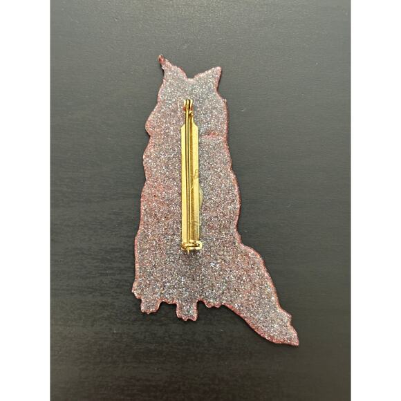 Vintage Mrtal Fox Brooch Pin Enamel - Picture 3 of 4